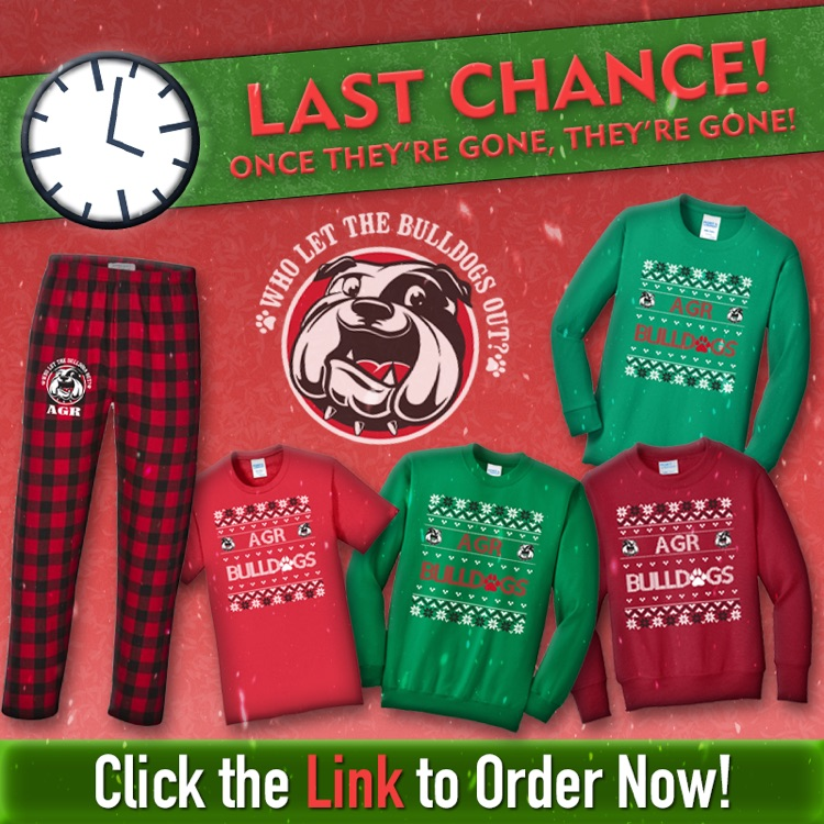 Last chance to order some AGR Holiday swag!