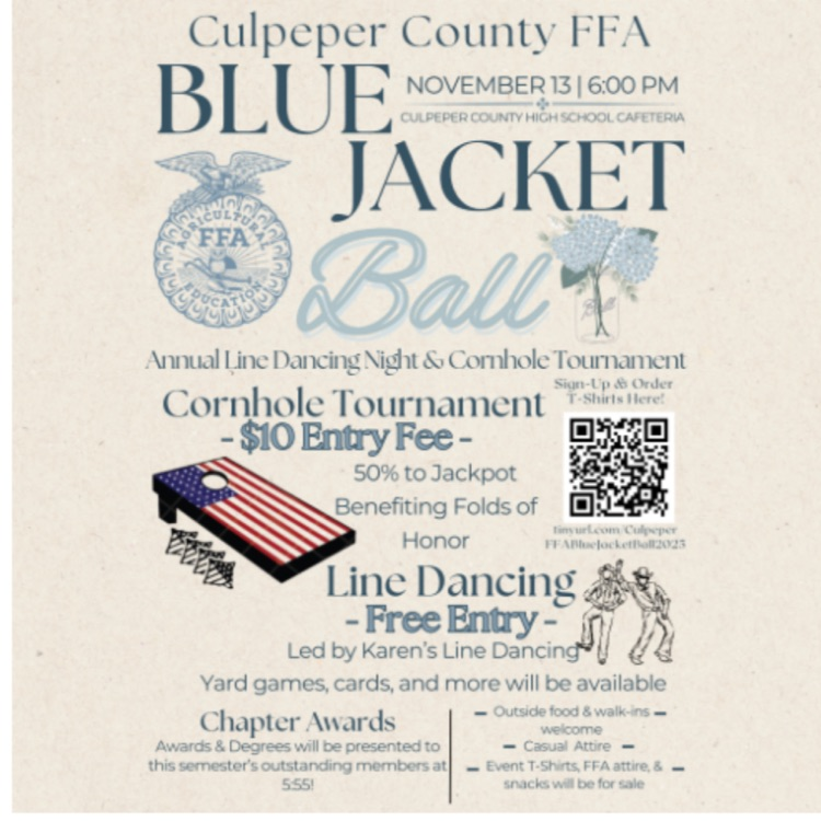 FFA Blue Jacket Ball & Cornhole Tournament – Nov. 13