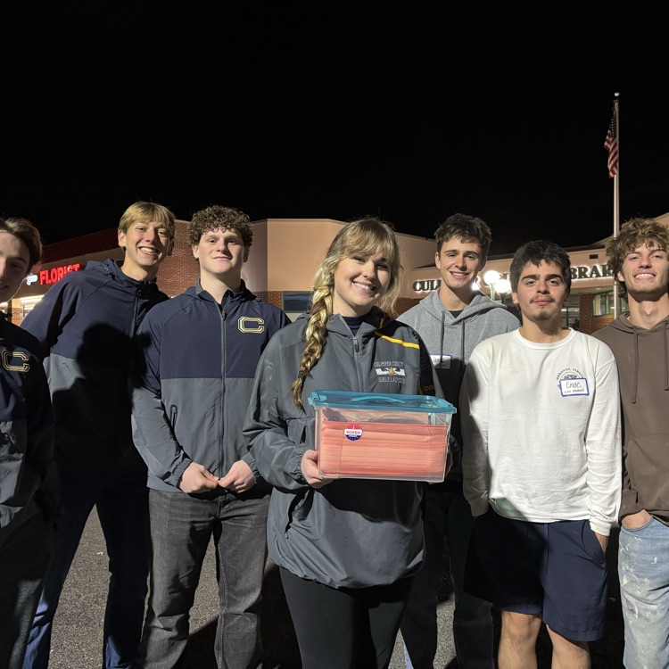 Mrs. Elkins and Mr. Eisenhower spent the day at the Culpeper County Public Library conducting an exit poll with students from the CCHS AP Statistics class!