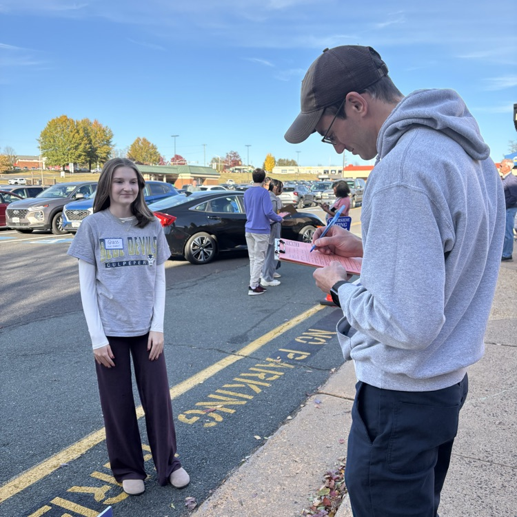 Mrs. Elkins and Mr. Eisenhower spent the day at the Culpeper County Public Library conducting an exit poll with students from the CCHS AP Statistics class!