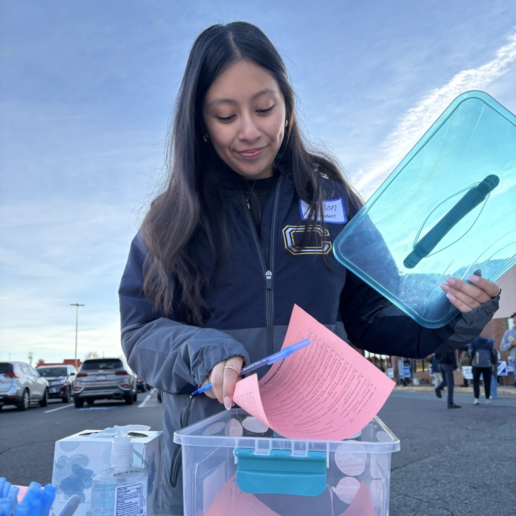 Mrs. Elkins and Mr. Eisenhower spent the day at the Culpeper County Public Library conducting an exit poll with students from the CCHS AP Statistics class!