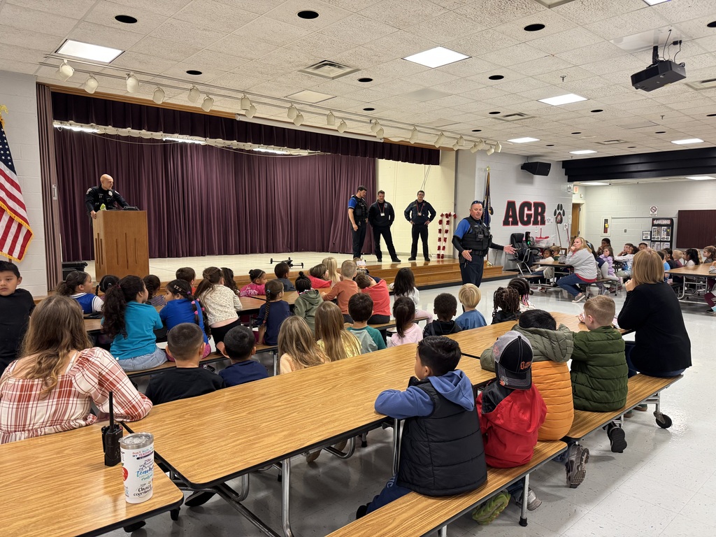 AGR Kindergarteners got a visit from community helpers today - Culpeper Police, Rescue, and Fire Department all showed the students different ways community helpers assist the community.  Thanks to all!