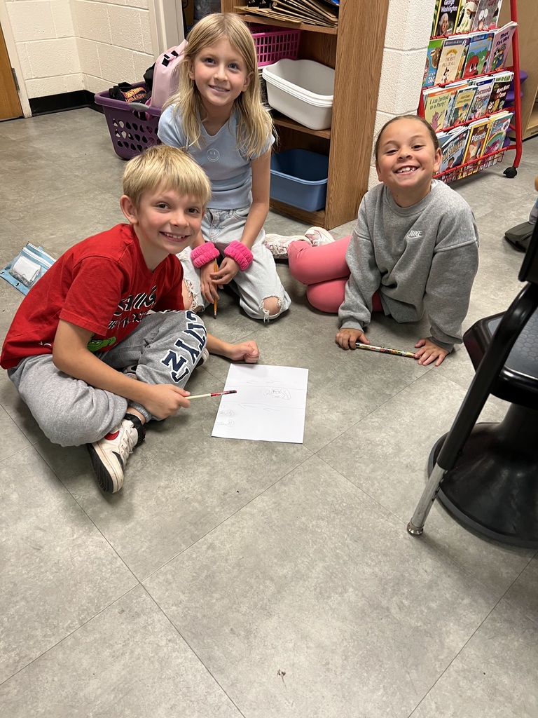 This week, Mrs. McFarland's 3rd Graders read the book "Divide and Ride" and learned about how carnival ride operators use division to know how many people can ride each ride. Students worked in small groups to create their own carnival ride, and wrote the math fact to show what they understood about division!