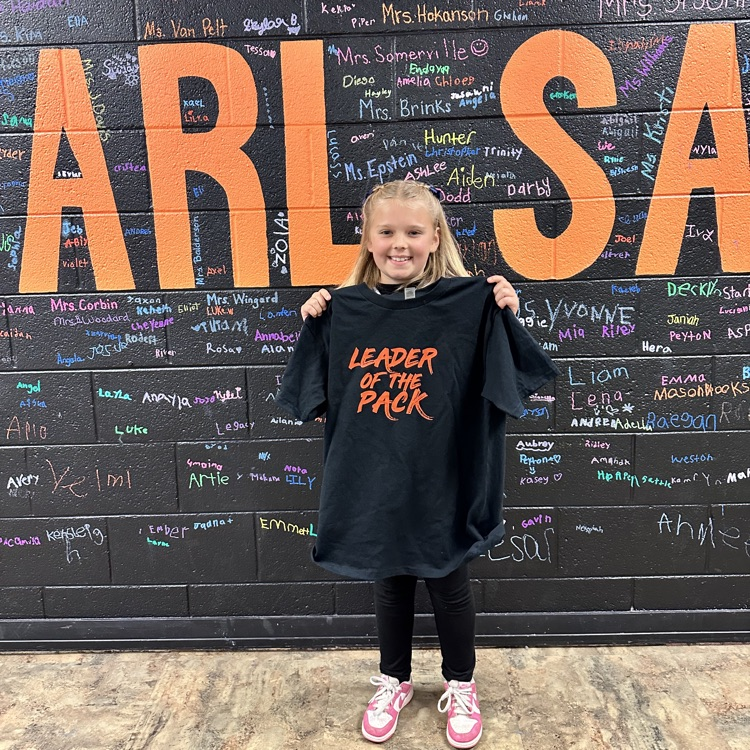 Hayley with her leader of the pack tshirt
