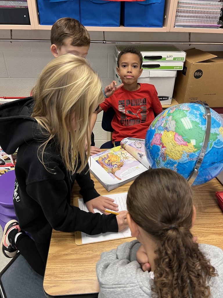 Mrs. McFarland's 3rd grade class uses word work Wednesdays to focus on weekly vocabulary. Students get in groups and discuss, define, and use each of them in a sentence and read the part of the book that defines each word. Each group presents their findings to the class. We love word work Wednesdays!