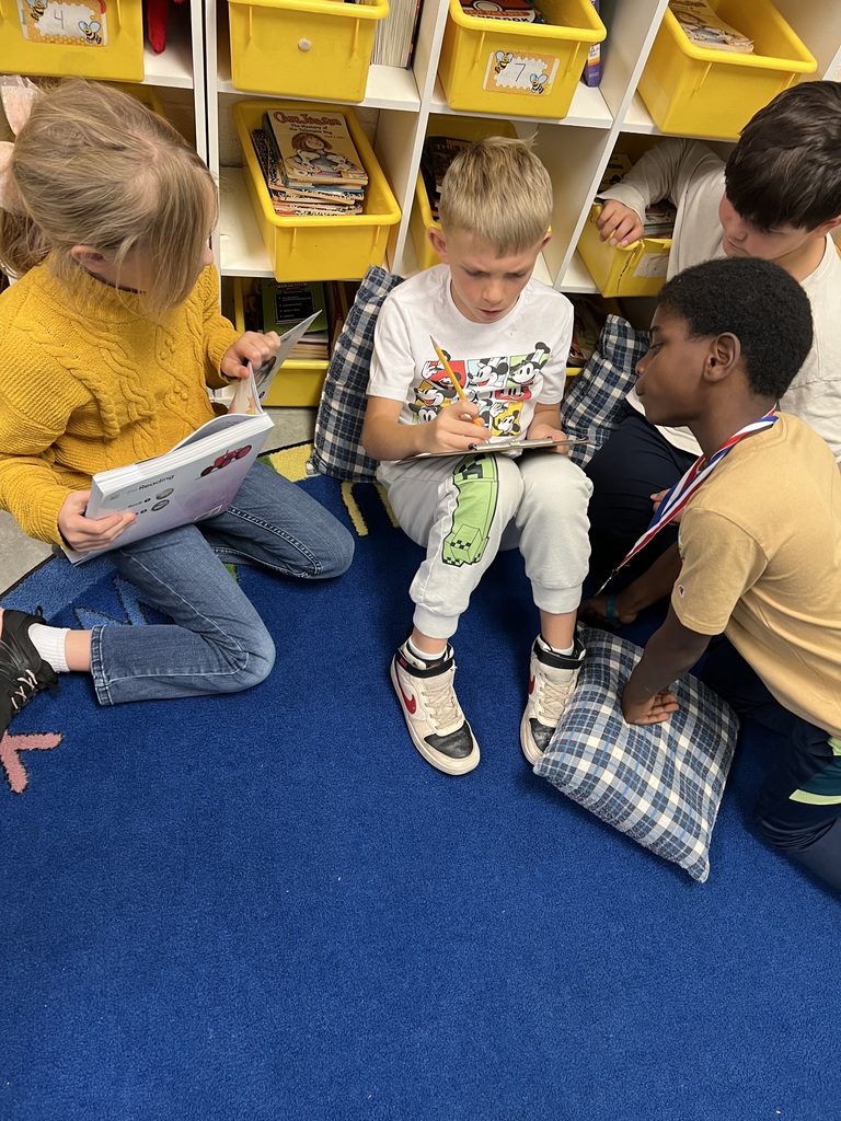 Mrs. McFarland's 3rd grade class uses word work Wednesdays to focus on weekly vocabulary. Students get in groups and discuss, define, and use each of them in a sentence and read the part of the book that defines each word. Each group presents their findings to the class. We love word work Wednesdays!