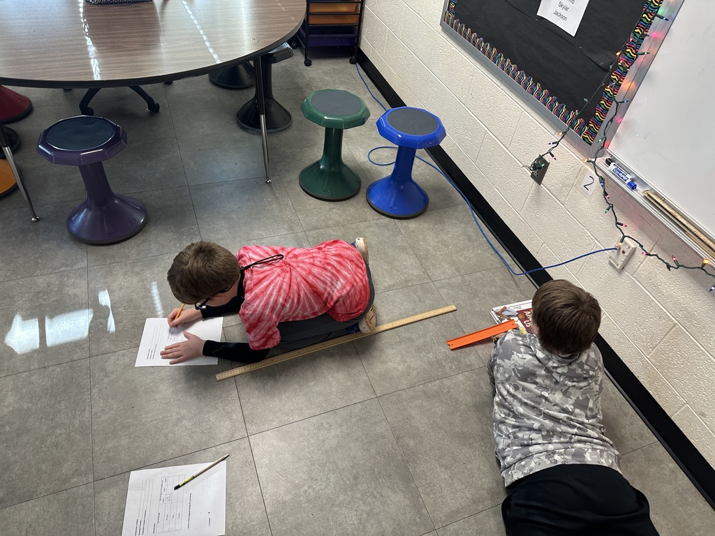 Students in Ms. Sheads' class are testing three different masses with force and motion. They are measuring the distance a cup traveled after rolling different sized balls into the cup! Everyone hypothesized correctly that the ball with more mass would push the cup furthest. Meanwhile, students in Mrs. Day's class also worked with the same concepts, except with ramps and cars.  Such great teaching and learning happens everyday at AGR!