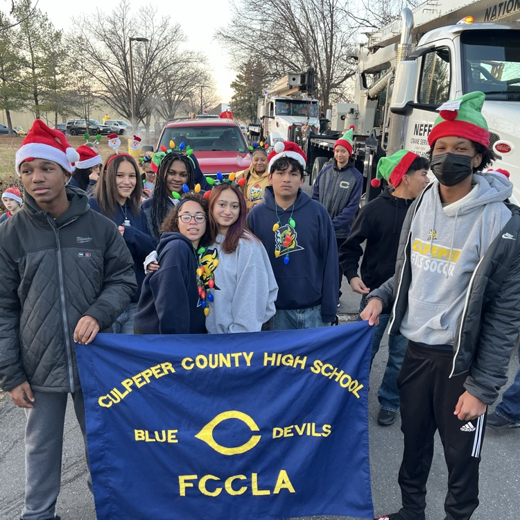Our FCCLA had a great time in the Culpeper Christmas Parade! #BDP #BetterEveryDay #ForksUp
