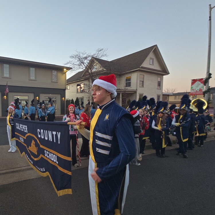 Fun times for our band marching in the Culpeper Christmas Parade! #BetterEveryDay #BDP #ForksUp
