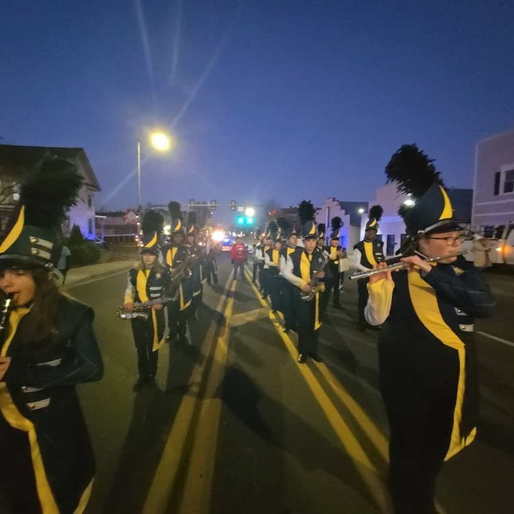 Fun times for our band marching in the Culpeper Christmas Parade! #BetterEveryDay #BDP #ForksUp