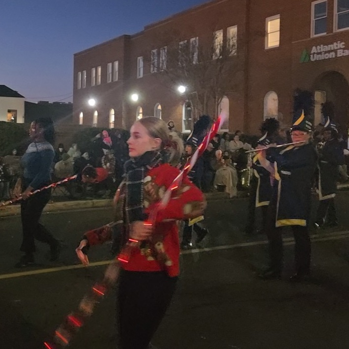 Fun times for our band marching in the Culpeper Christmas Parade! #BetterEveryDay #BDP #ForksUp