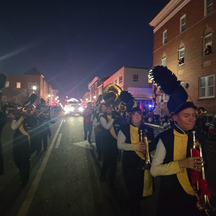 Fun times for our band marching in the Culpeper Christmas Parade! #BetterEveryDay #BDP #ForksUp