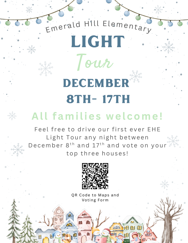 EHE Holiday Light Tour December 8th thru 17th. Link to vote attached