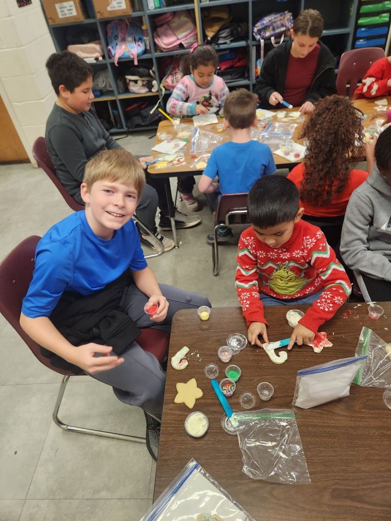 Last year of Mrs. Hallett's cookies (Mr. Hallet's mom). For over a decade, she has poured her heart into these cookies to see kids smile and have fun. Thanks Mrs. Hallett for all the years of smiles and fun!