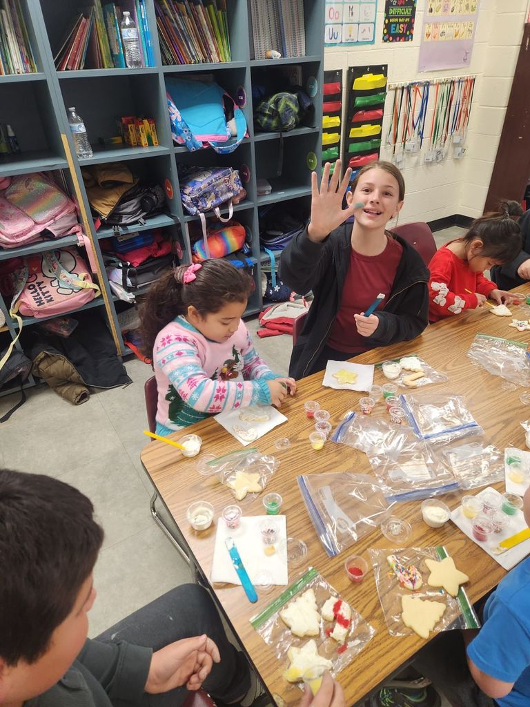 Last year of Mrs. Hallett's cookies (Mr. Hallet's mom). For over a decade, she has poured her heart into these cookies to see kids smile and have fun. Thanks Mrs. Hallett for all the years of smiles and fun!
