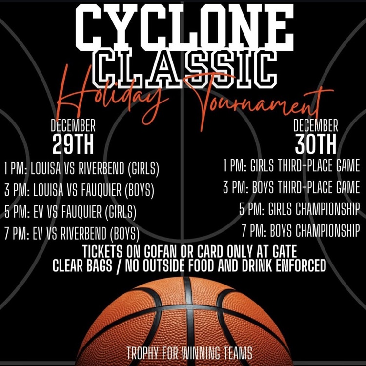 cyclone holiday basketball tournament tomorrow and Tuesday! tickets available on Go Fan