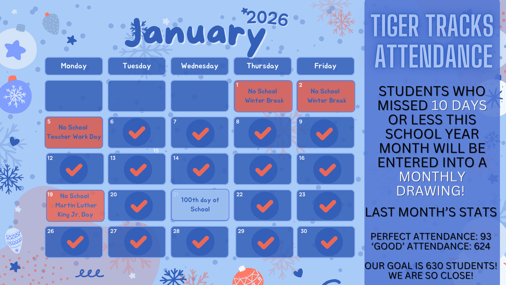 January Attendance goal
