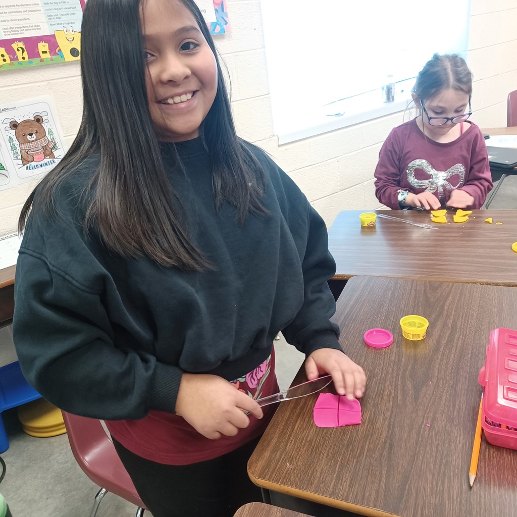 Ms.C's 3rd class came back from their winter break ready to learn. We are having fun with fractions today in math class.