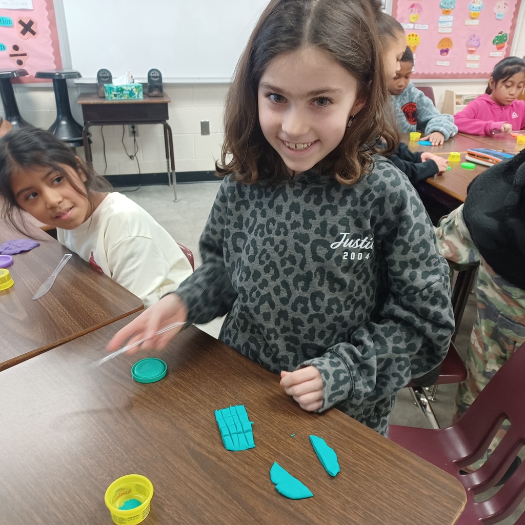 Ms.C's 3rd class came back from their winter break ready to learn. We are having fun with fractions today in math class.