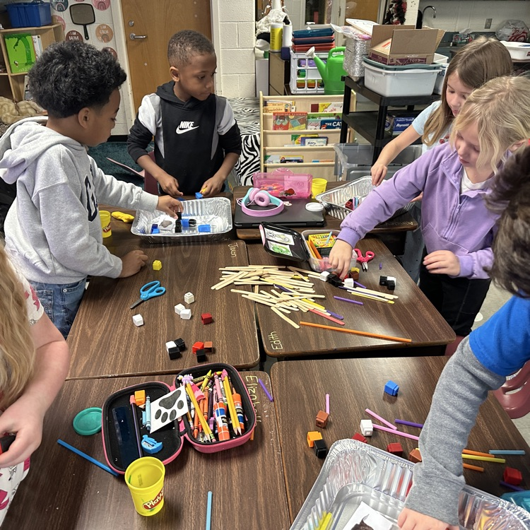 AGR 1st graders in Mrs. Kulesza's class were busy beavers, building dams after learning about habitats and adaptations.  After their timed build, the dams were put to the test!