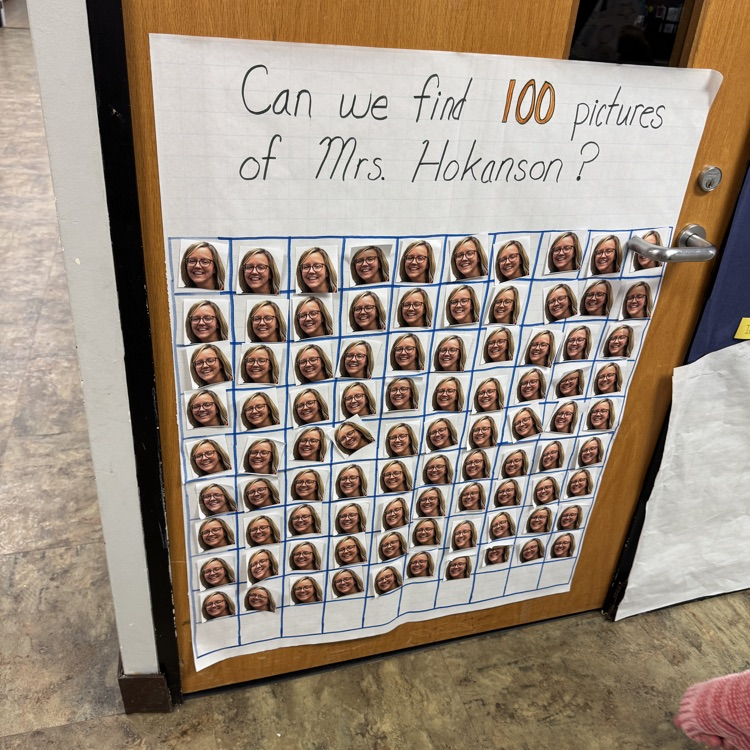 A 100 chart with pictures on it
