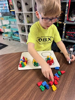 Mrs. Childress’s first grade class realized after midterm testing that grouping tens and ones can be a tricky concept, so they took some time for a throwback review to strengthen their understanding.