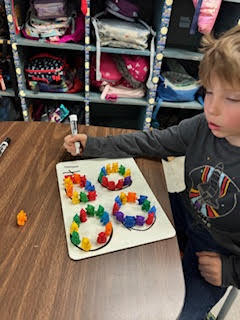 Mrs. Childress’s first grade class realized after midterm testing that grouping tens and ones can be a tricky concept, so they took some time for a throwback review to strengthen their understanding.
