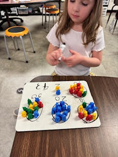 Mrs. Childress’s first grade class realized after midterm testing that grouping tens and ones can be a tricky concept, so they took some time for a throwback review to strengthen their understanding.