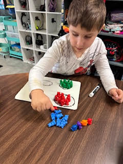 Mrs. Childress’s first grade class realized after midterm testing that grouping tens and ones can be a tricky concept, so they took some time for a throwback review to strengthen their understanding.