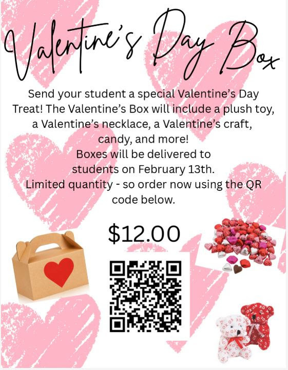 Valentine's Day Treat Box Flyer with QR code