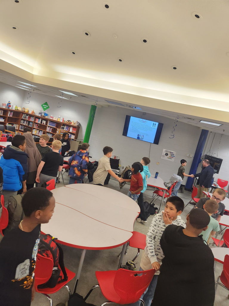 BAM, short for Becoming A Man, kicked off yesterday for 4th and 5th grade boys after school.  This volunteer-run program, hosted by some our the AGR male staff, teaches boys skills to grow into the best young men they can be, learning how to shake hands (pictures of the students practicing)