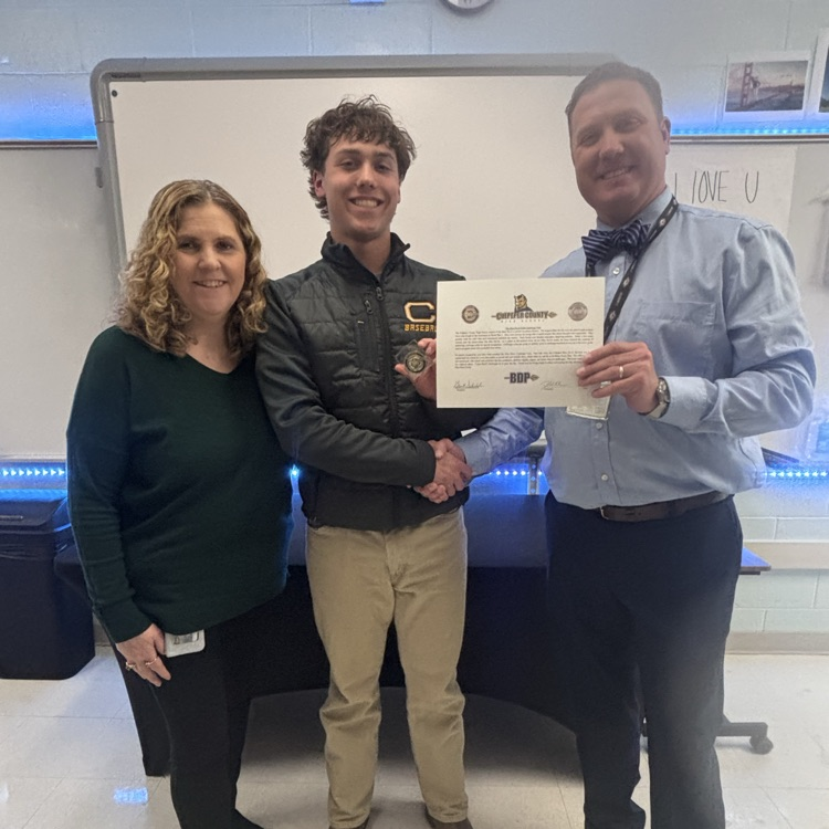 Grant received the BDP Challenge Coin for heroic acts.