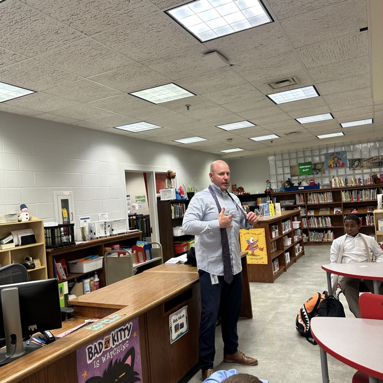 Mr. Keith Slezak, Assistant Principal at Pearl Sample Elementary School, visited BAM this afternoon to discuss dress etiquette and tying a tie.  Thanks to our first guest speaker this year! 