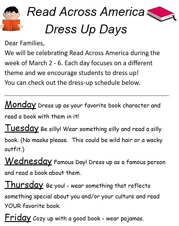 RAA Week theme days - call (540) 825-0616 for questions