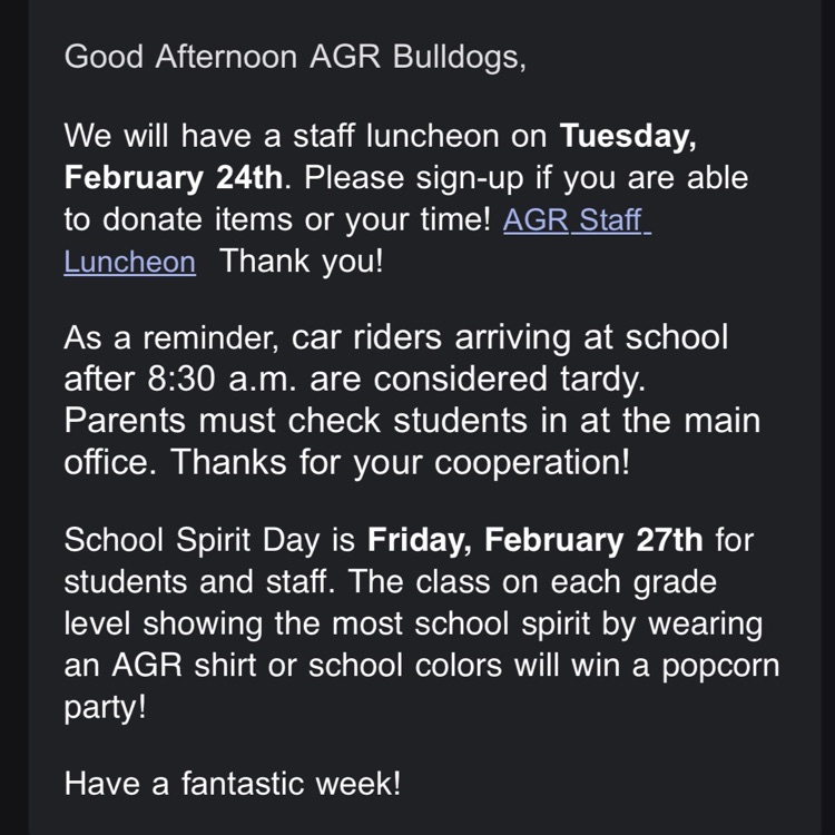 Here's today's robo call!