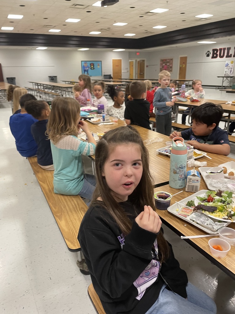 1st Graders are pictured here trying the Harvest of the Month, butternut squash, during lunch!  Thanks to the AGR cafeteria staff (and CCPS Food Services) for always providing healthy and tasty snacks for our students.