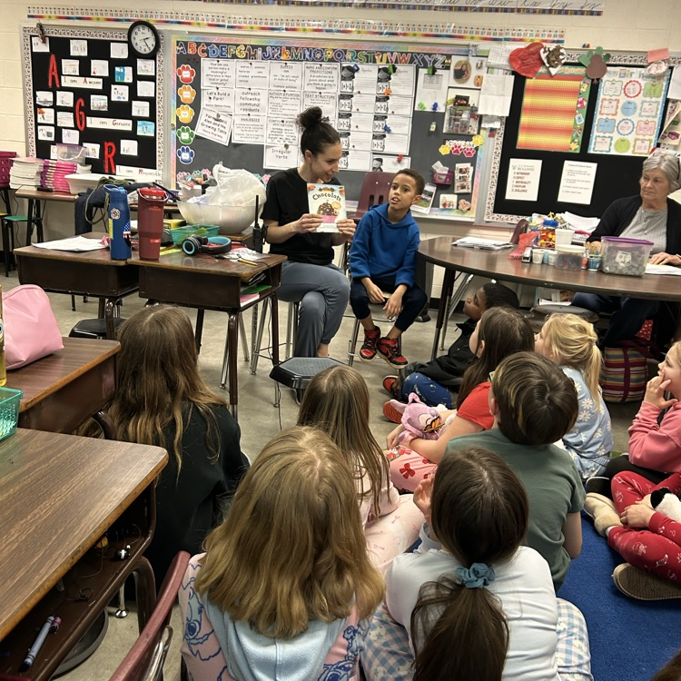 mystery reader visit Mrs McFarland’s class