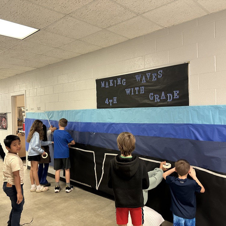 4th grades oceans project is going swimmingly!