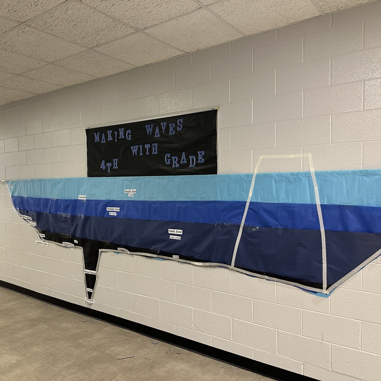 4th grades oceans project is going swimmingly!