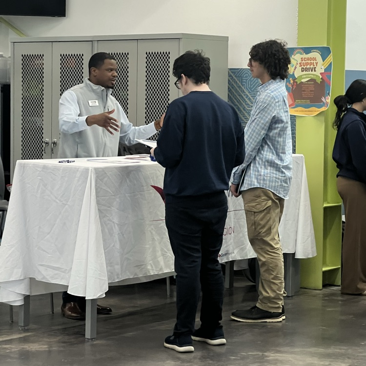 It's great to see our Blue Devils exploring their post secondary opportunities at today's career fair! #BDP #BetterEveryDay #ForksUp