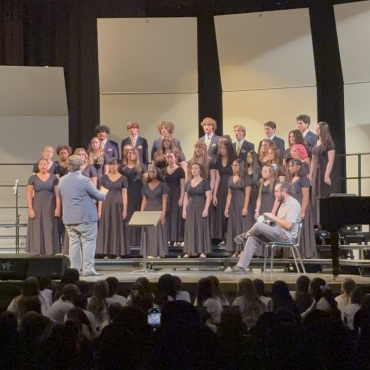 We had a great pyramid concert tonight with students from elementary, middle, and high school choirs. It was wonderful to do a combined song with all of the students and the Blue Ridge Chorale. 
