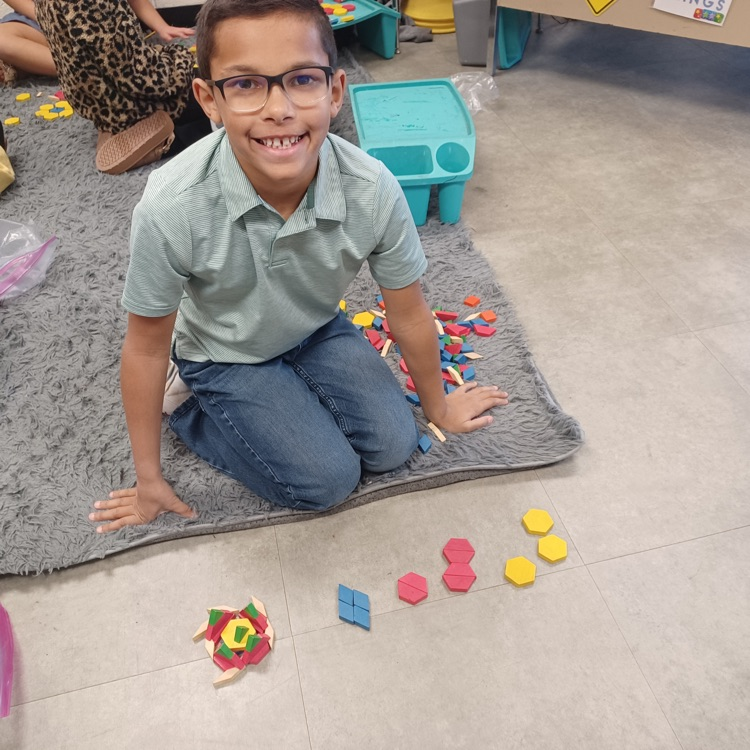 Ms.C's 3rd graders had so much fun combining polygons. We never wanted math to end today