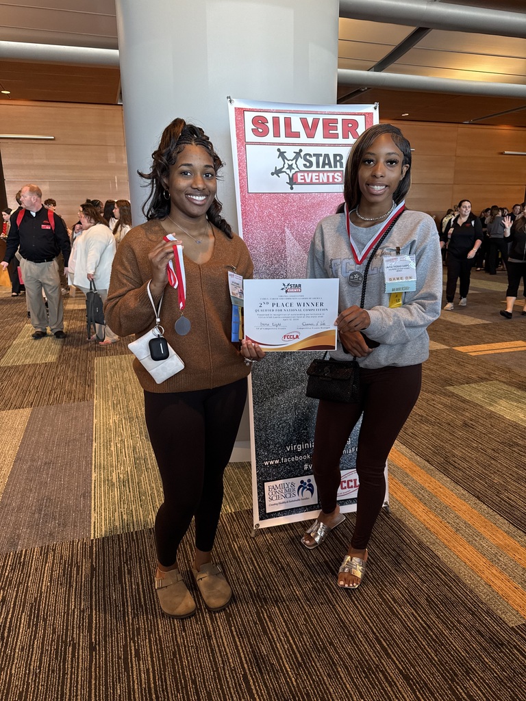 Congratulations to our FCCLA students who placed 1st or 2nd in their competitions at the state FCCLA convention and qualified for Nationals! #BDP #BetterEveryDay #ForksUp Calyse Banks and Labria Thomas  Emma Powell  Valeria Chinchilla Cruz, Amy Hernandez & Olli Peraza