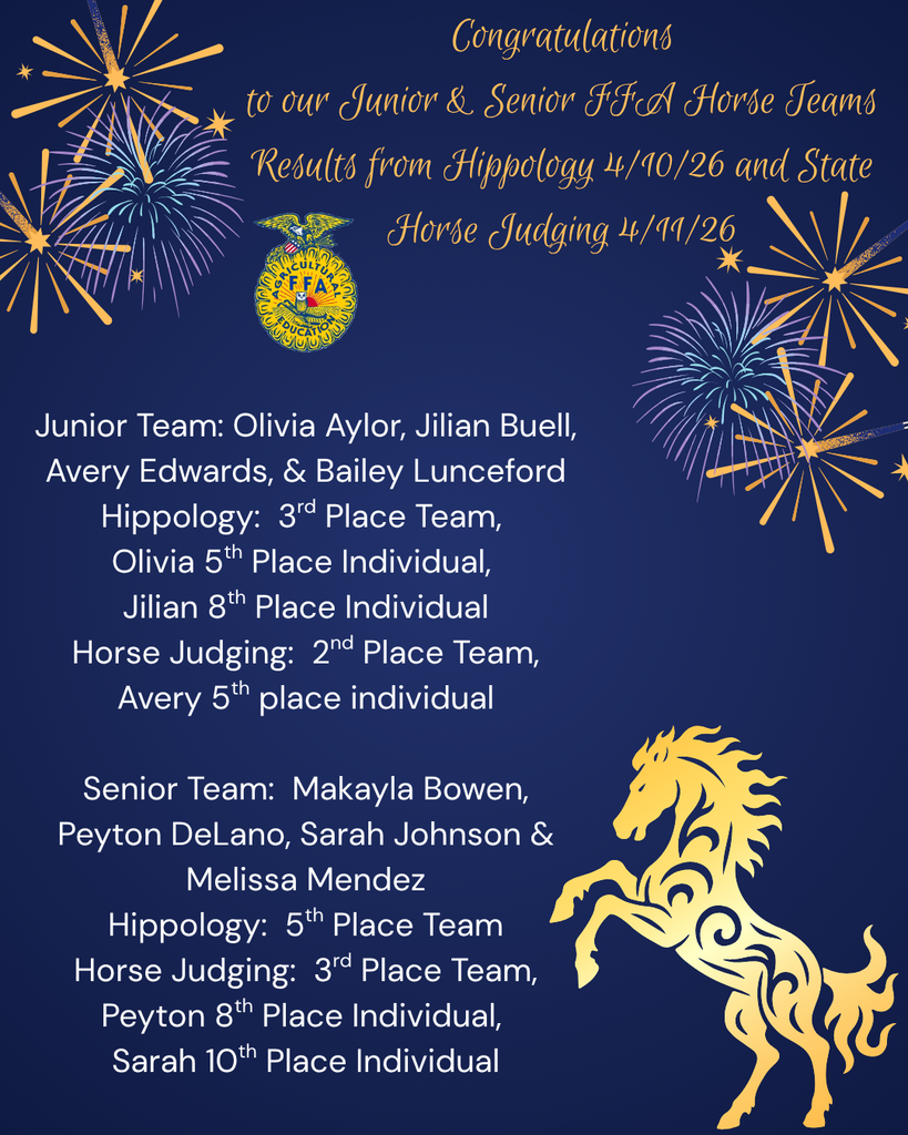 Congratulations to our horse judging teams!
