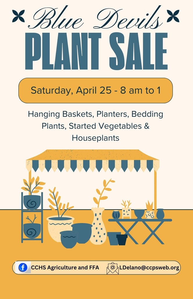 Please share - this event supports our FFA community events, leadership and competitions 💙💛  Catalog https://canva.link/cchsplants2026