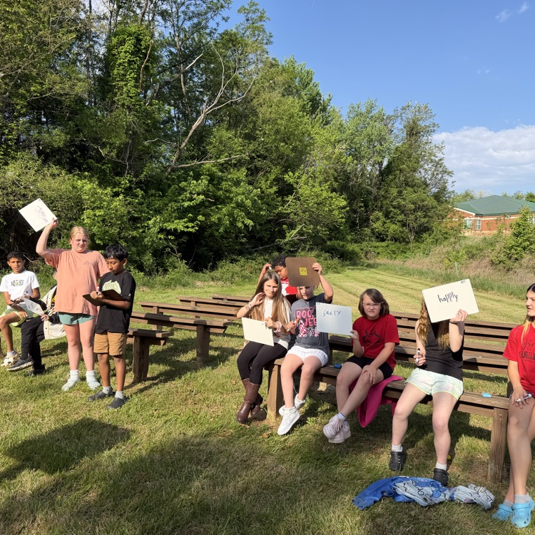  Students got to enjoy prepping for the Reading SOL at the outdoor classroom today as a reward for putting in AWESOME effort on their IRW SOL on Tuesday!