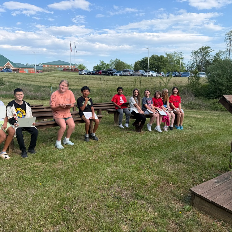 Students got to enjoy prepping for the Reading SOL at the outdoor classroom today as a reward for putting in AWESOME effort on their IRW SOL on Tuesday!