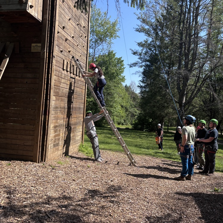 E-Squared students from CCHS and EVHS had a great day at Verdun Adventure Bound, pushing their limits, getting out of their comfort zones, and learning to communicate and work as a team. #BDP #BetterEveryDay #ForksUp