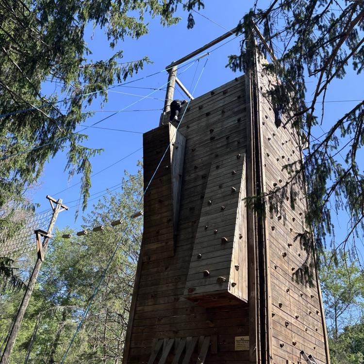 E-Squared students from CCHS and EVHS had a great day at Verdun Adventure Bound, pushing their limits, getting out of their comfort zones, and learning to communicate and work as a team. #BDP #BetterEveryDay #ForksUp