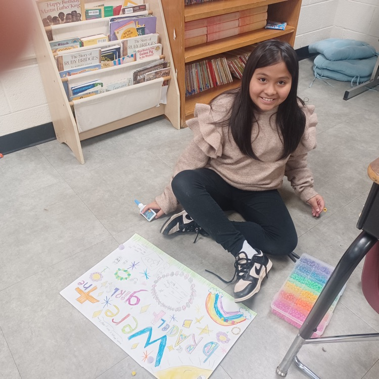 Ms.C's 3rd graders are working hard preparing for Market Day. They are very creative and great team workers too.